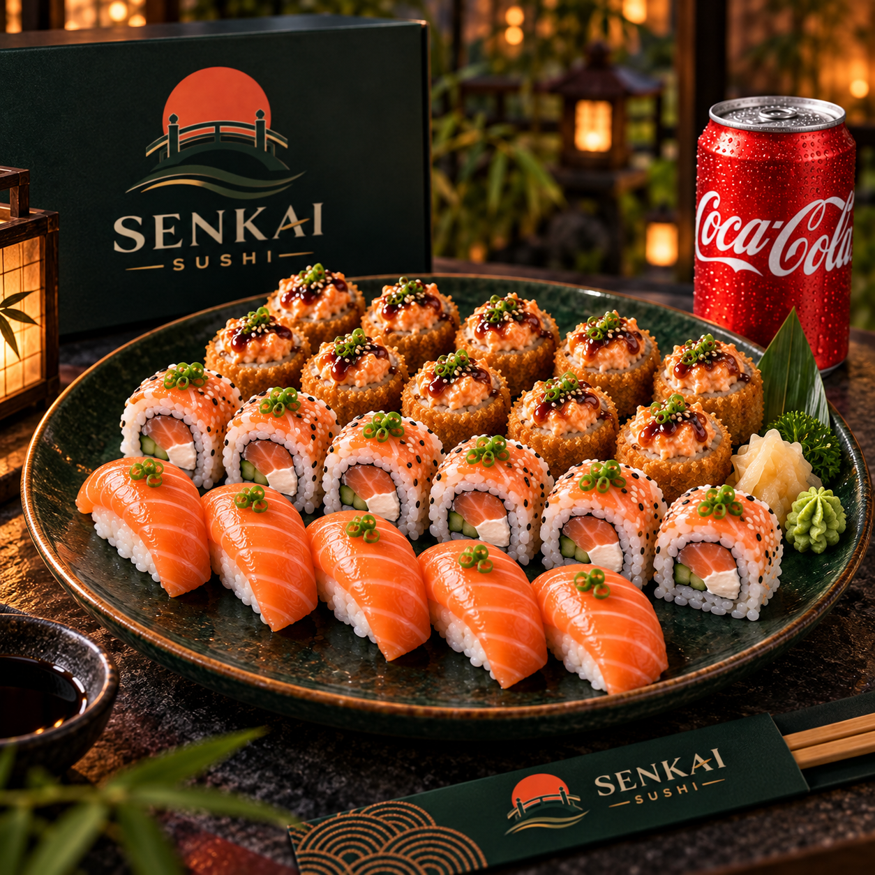Combo Midori — 24 Peças + Coca-Cola